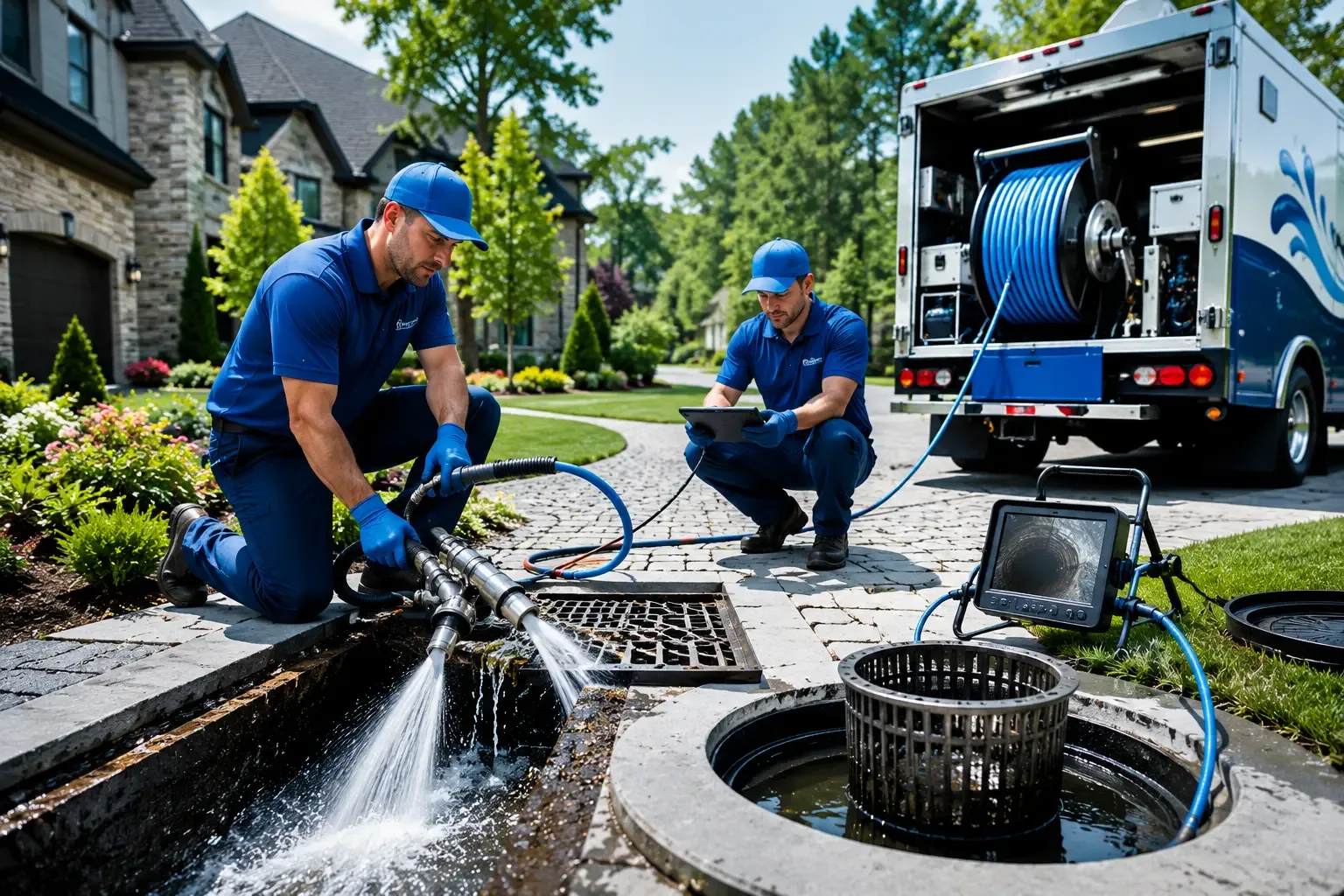 Local outdoor drain cleaning professionals in New Era, MI